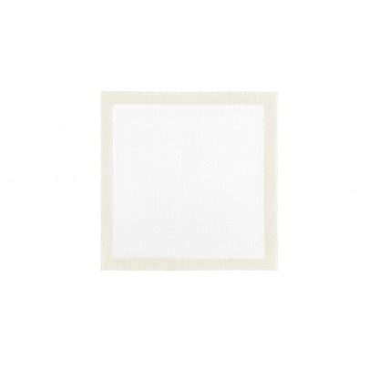 Egoist Border Bath Rug - NATURAL - 24''x24'' | Square