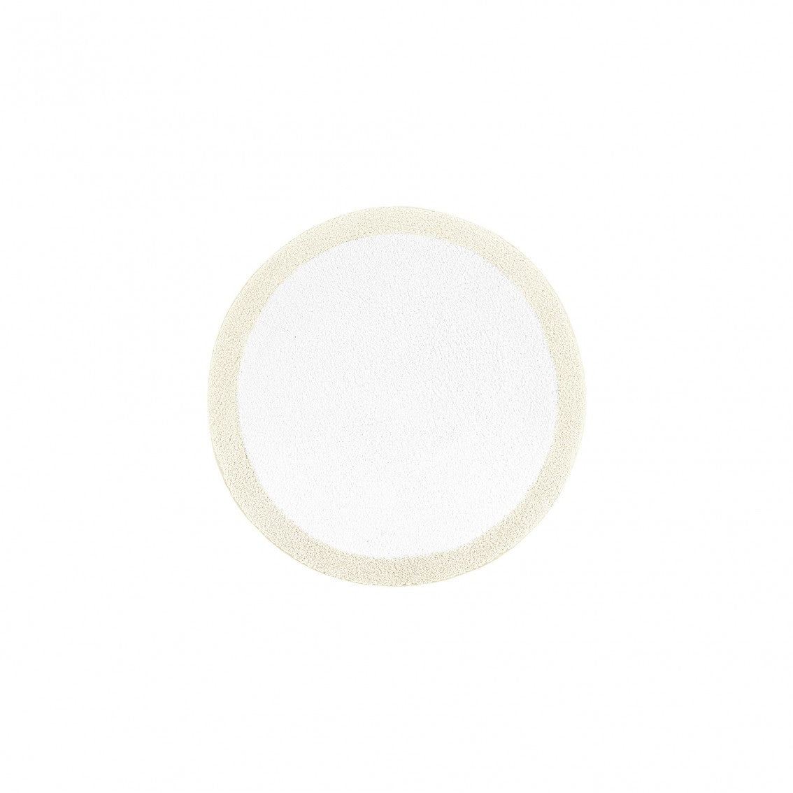 Egoist Border Bath Rug - NATURAL - Ø 39'' | Round