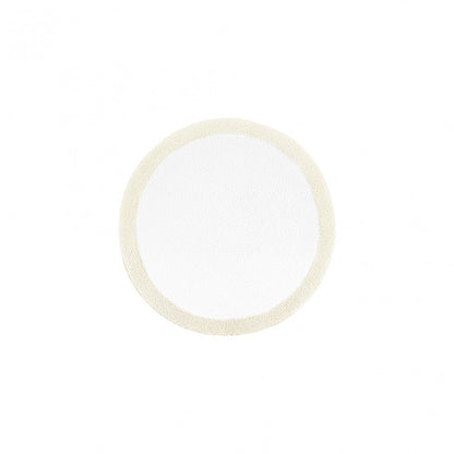 Egoist Border Bath Rug - NATURAL - Ø 39'' | Round