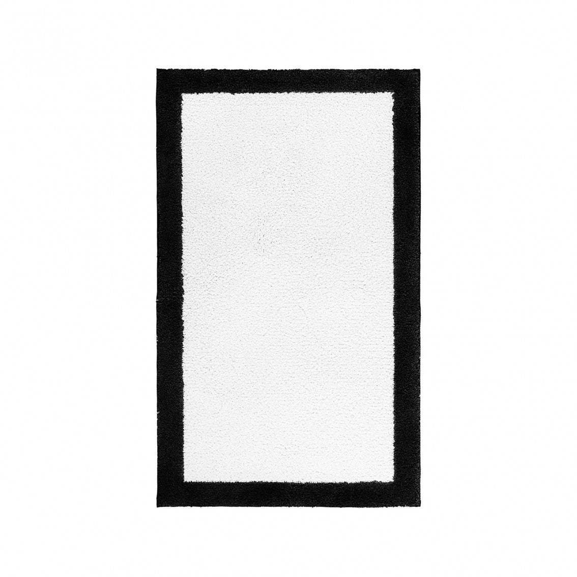 Egoist Border Bath Rug - BLACK - 32''x63'' | Rectangular
