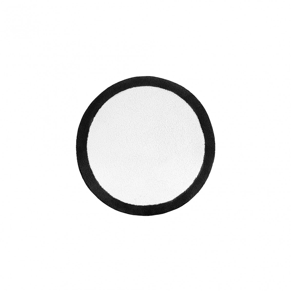Egoist Border Bath Rug - BLACK - Ø 39'' | Round