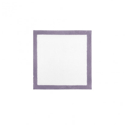 Egoist Border Bath Rug - LAVANDER - 24''x24'' | Square