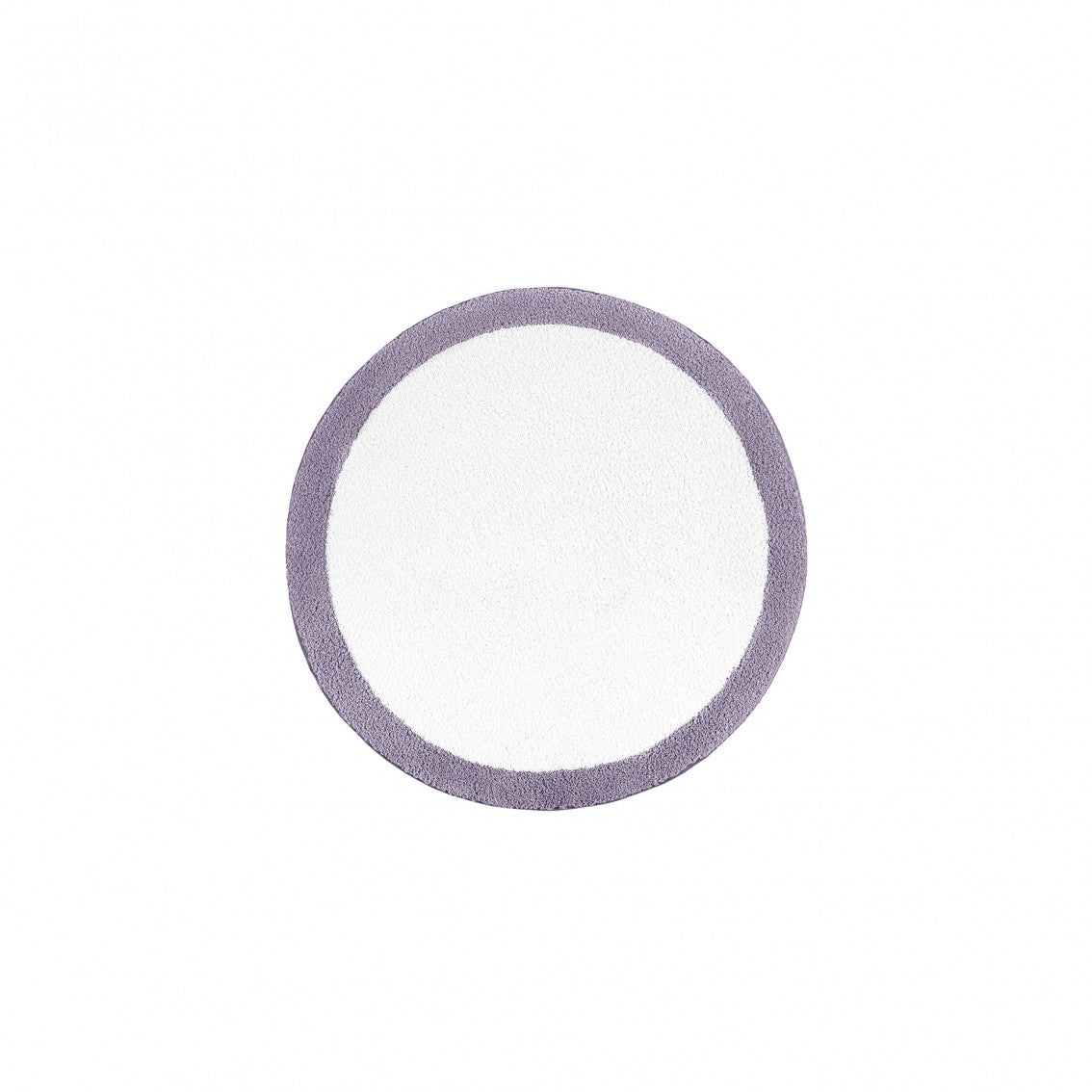 Egoist Border Bath Rug - LAVANDER - Ø 39'' | Round