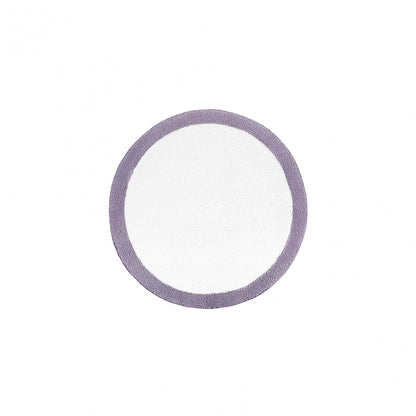 Egoist Border Bath Rug - LAVANDER - Ø 39'' | Round