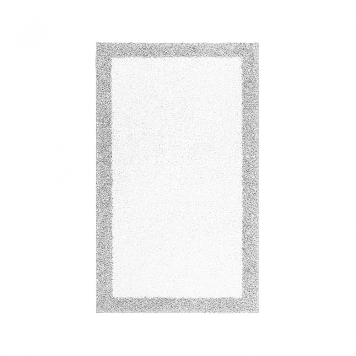 Egoist Border Bath Rug - SILVER - 32''x63'' | Rectangular