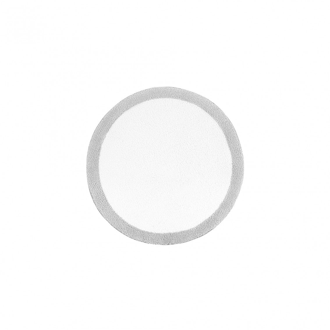 Egoist Border Bath Rug - SILVER - Ø 39'' | Round