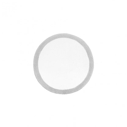 Egoist Border Bath Rug - SILVER - Ø 39'' | Round