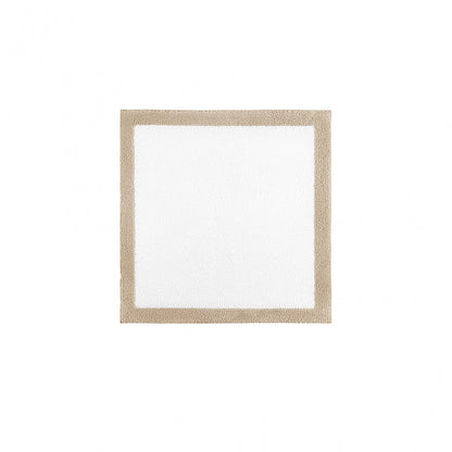 Egoist Border Bath Rug - LINEN - 24''x24'' | Square