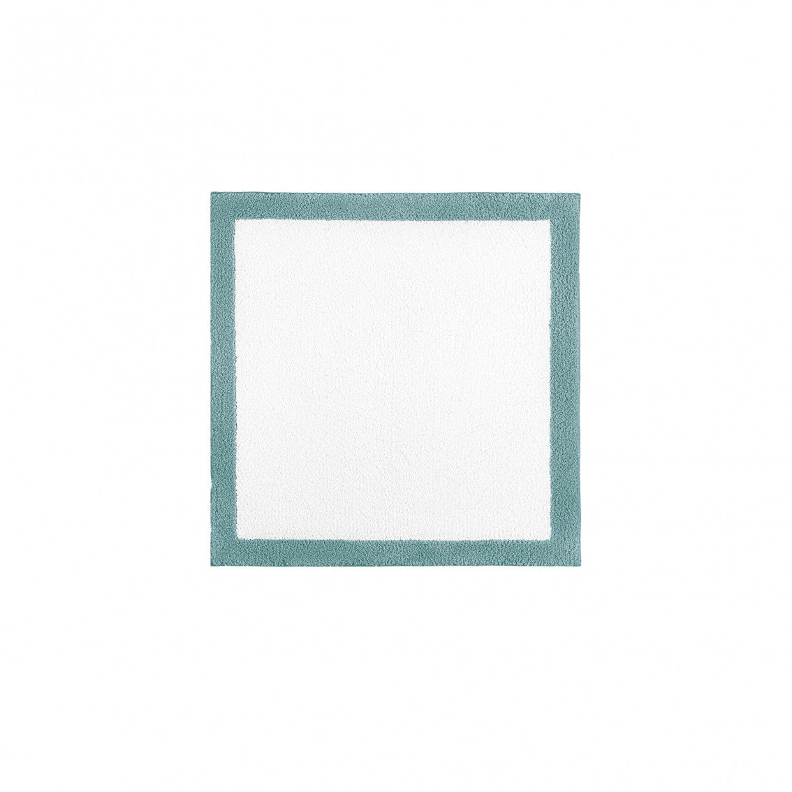 Egoist Border Bath Rug - BALTIC - 24''x24'' | Square