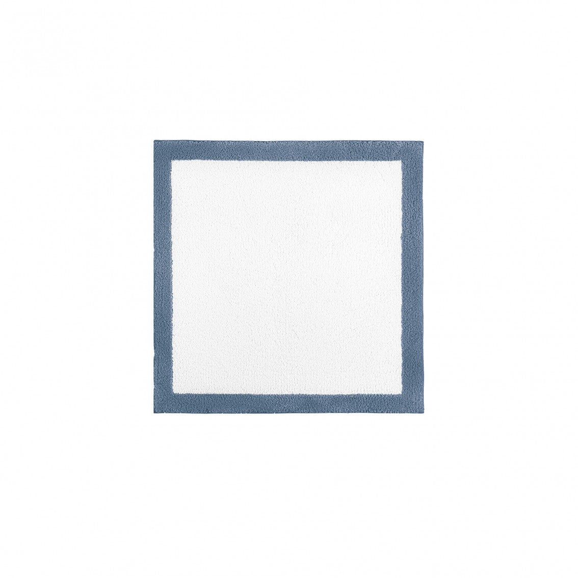 Egoist Border Bath Rug - COBALT - 24''x24'' | Square