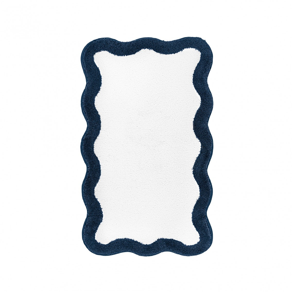 Egoist Border Bath Rug - OXFORD - 28'' x 47'' | Scalloped