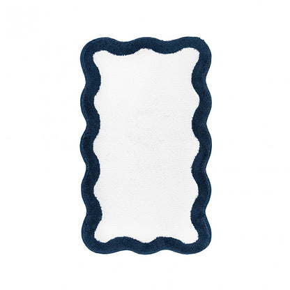 Egoist Border Bath Rug - OXFORD - 28'' x 47'' | Scalloped