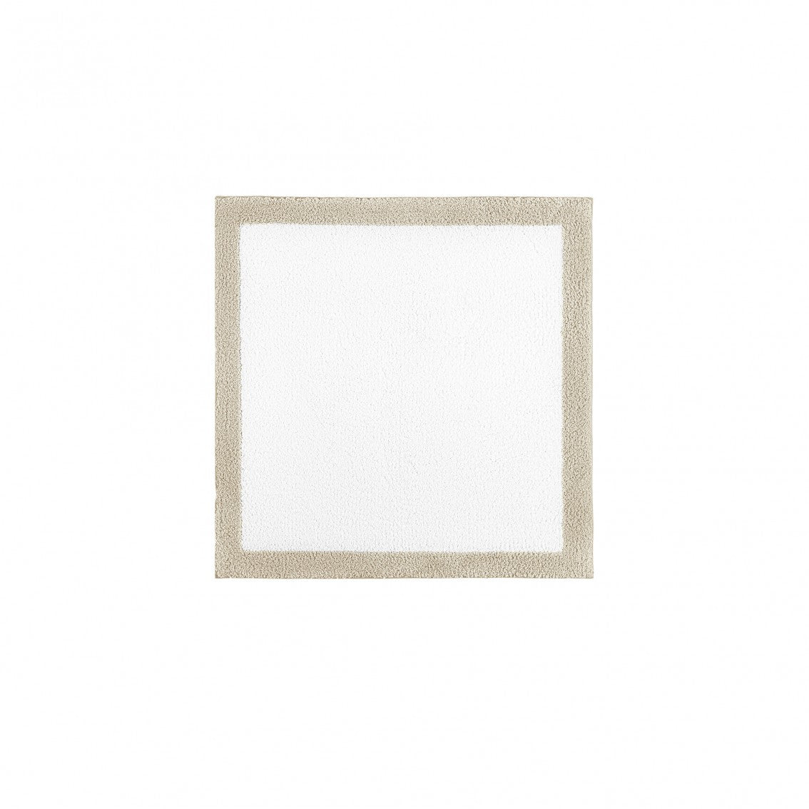 Egoist Border Bath Rug - FOG - 24''x24'' | Square