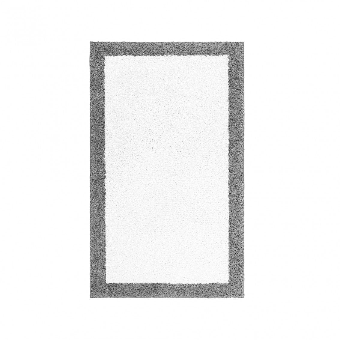Egoist Border Bath Rug - STEEL - 32''x63'' | Rectangular