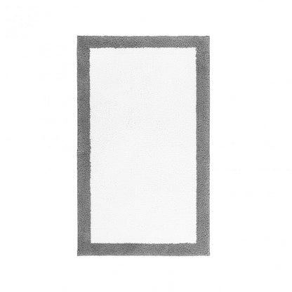 Egoist Border Bath Rug - STEEL - 32''x63'' | Rectangular