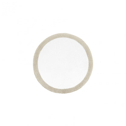 Egoist Border Bath Rug - FOG - Ø 39'' | Round
