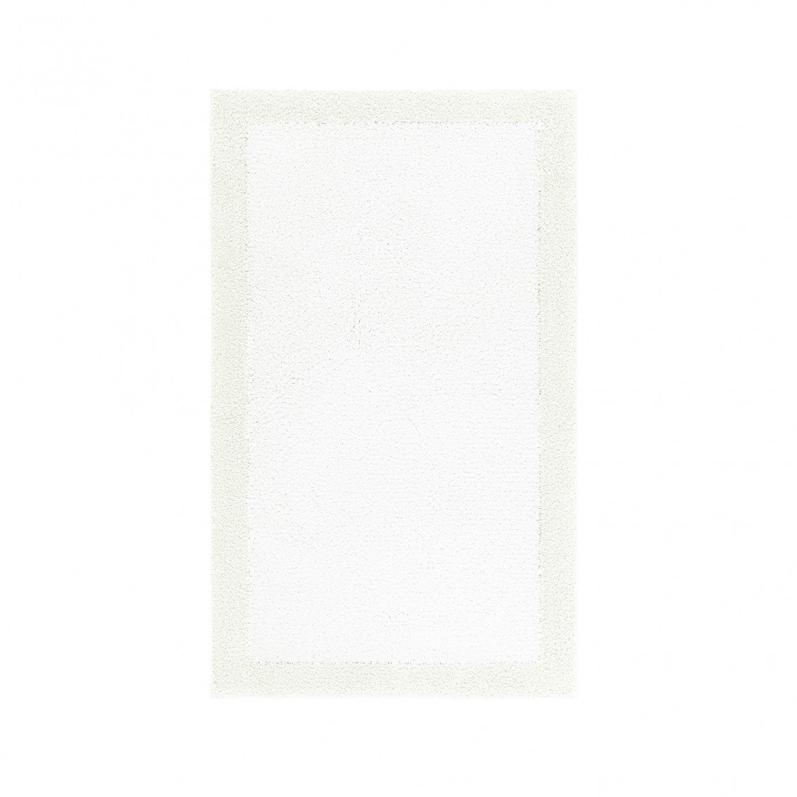 Egoist Border Bath Rug - SNOW - Ø 39'' | Round