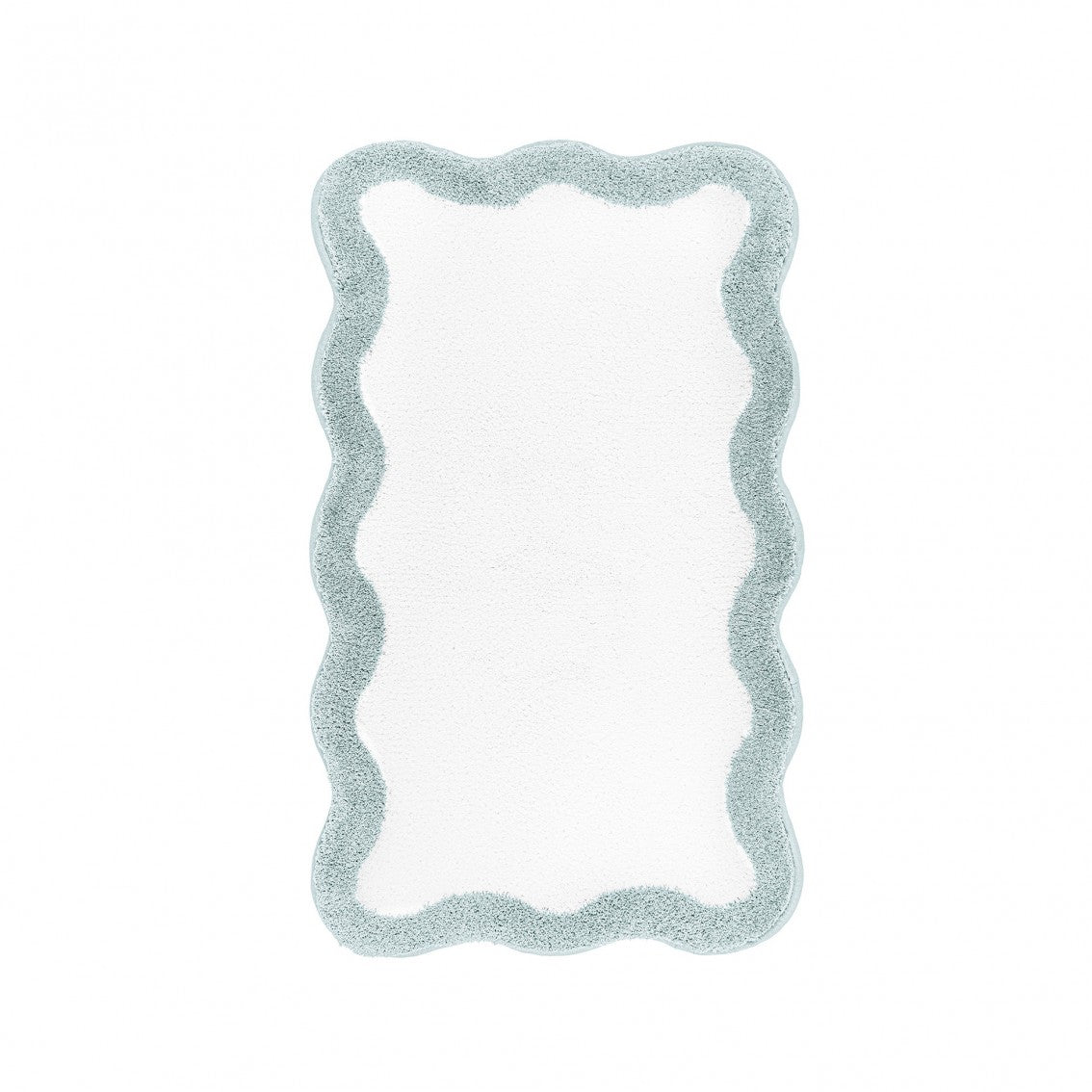 Egoist Border Bath Rug - SEAMIST - 28'' x 47'' | Scalloped