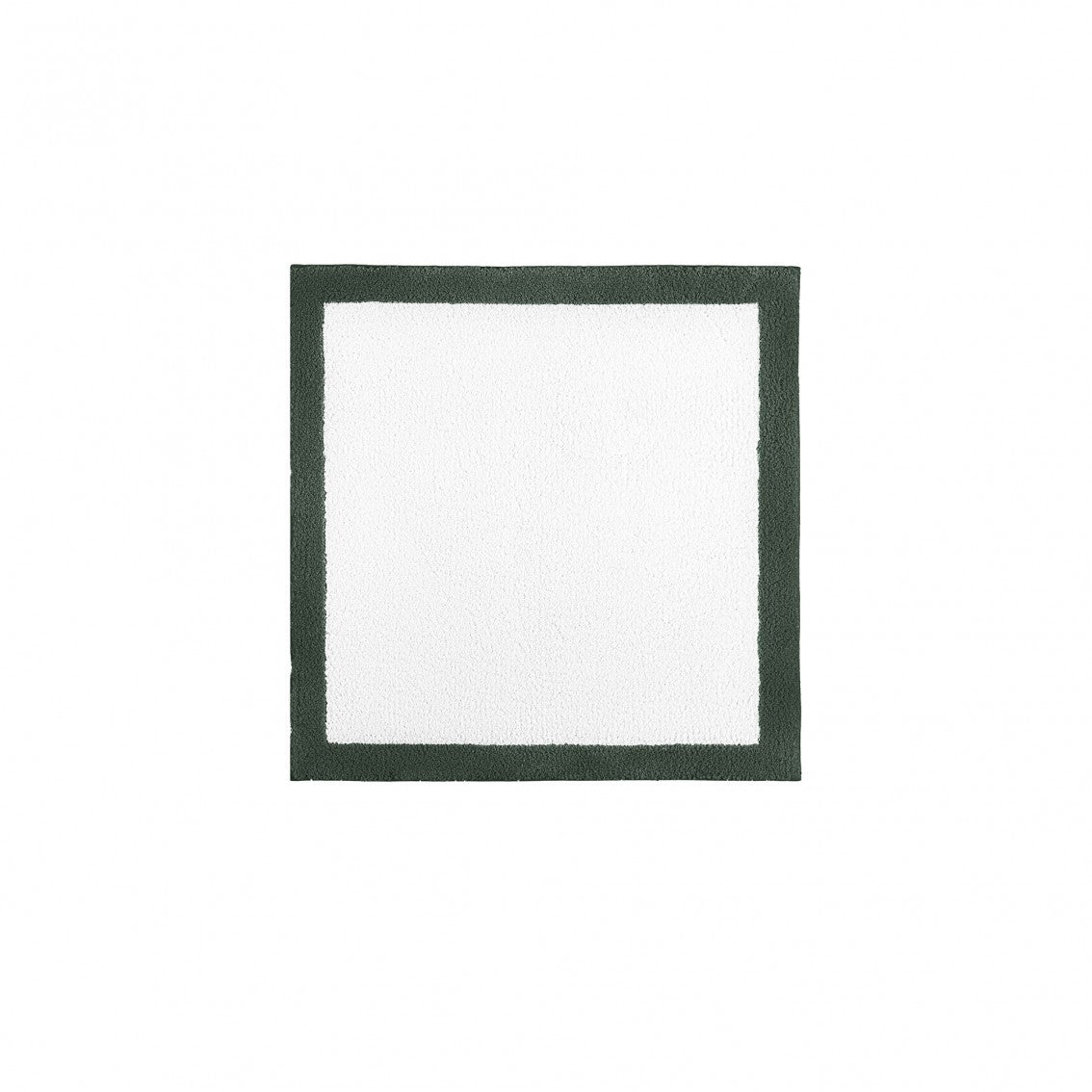 Egoist Border Bath Rug - MOSS - 24''x24'' | Square