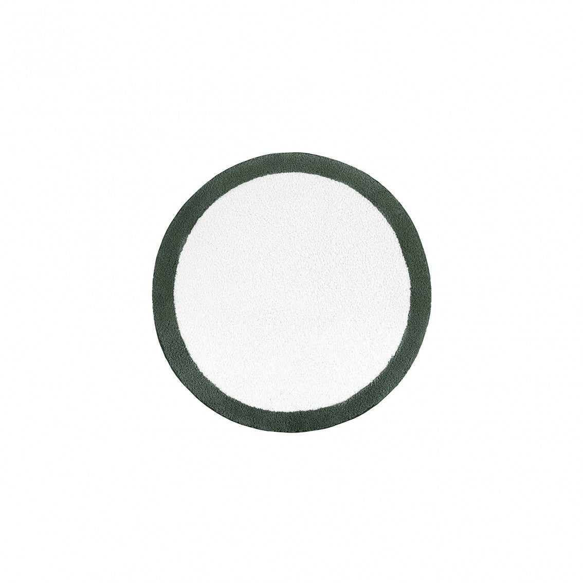 Egoist Border Bath Rug - MOSS - Ø 39'' | Round