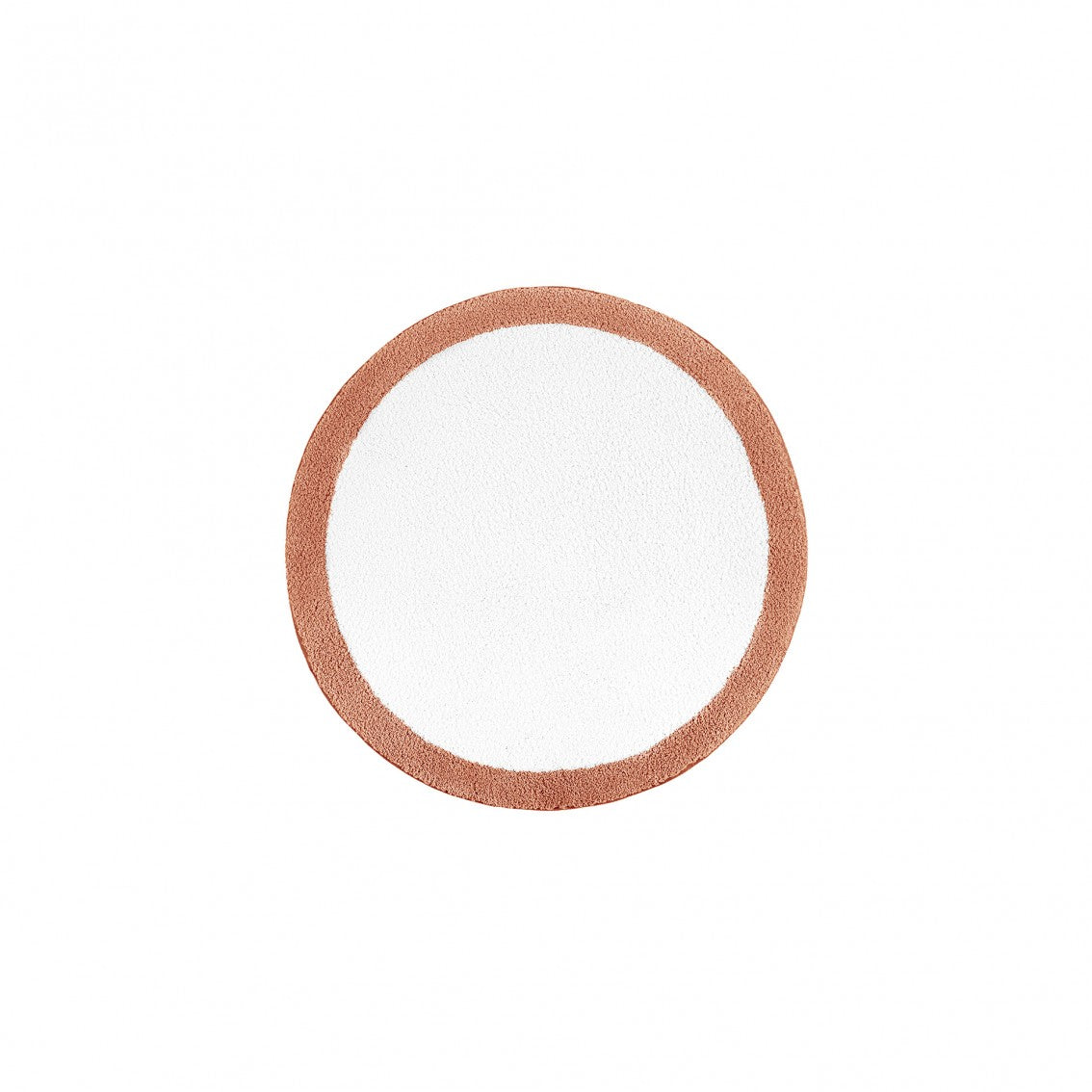 Egoist Border Bath Rug - TERRACOTA - Ø 39'' | Round