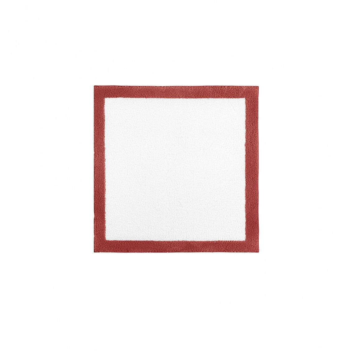 Egoist Border Bath Rug - CHERRY - 24''x24'' | Square