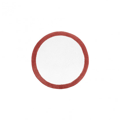 Egoist Border Bath Rug - CHERRY - Ø 39'' | Round