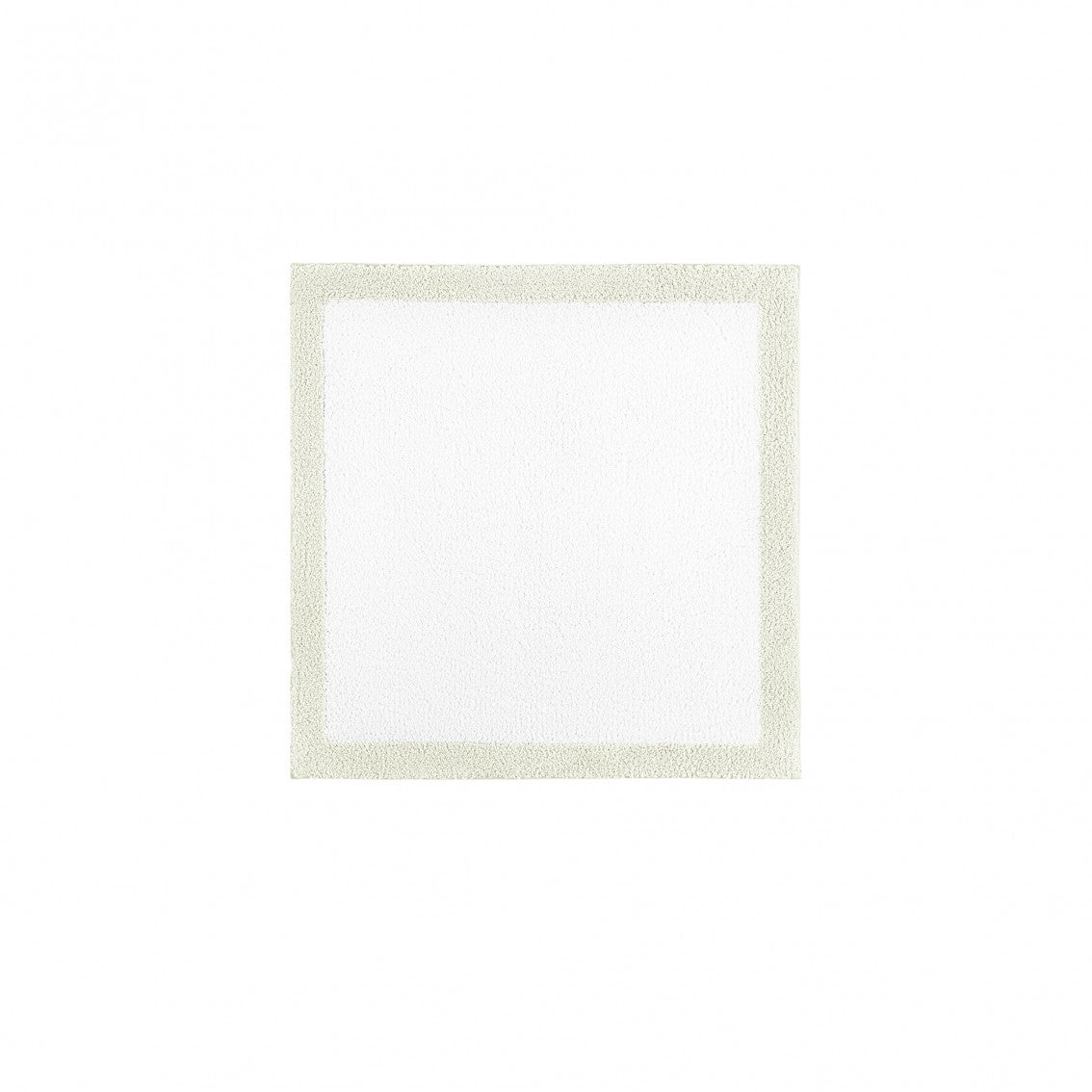 Egoist Border Bath Rug - DOVE - 24''x24'' | Square