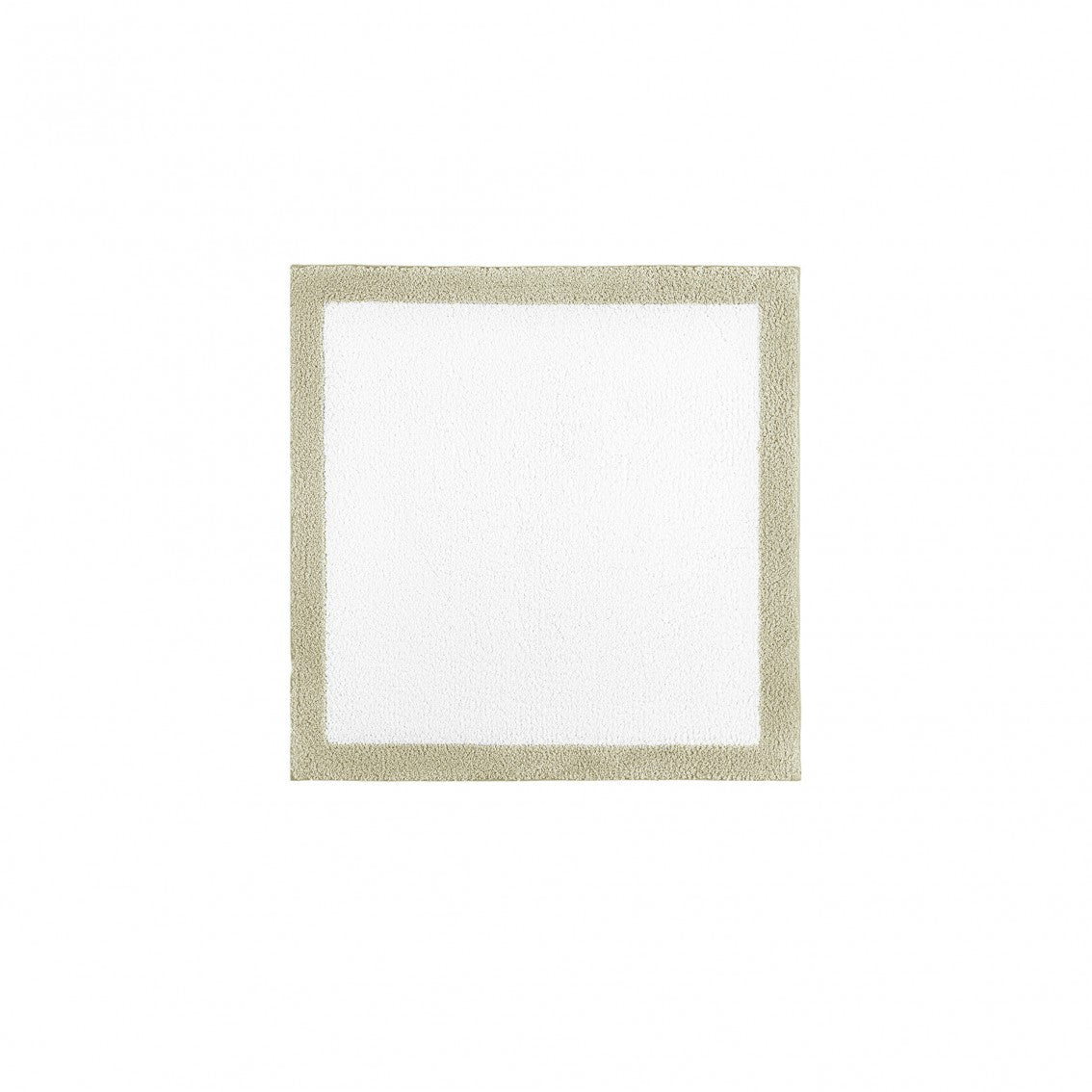 Egoist Border Bath Rug - SAGE - 24''x24'' | Square