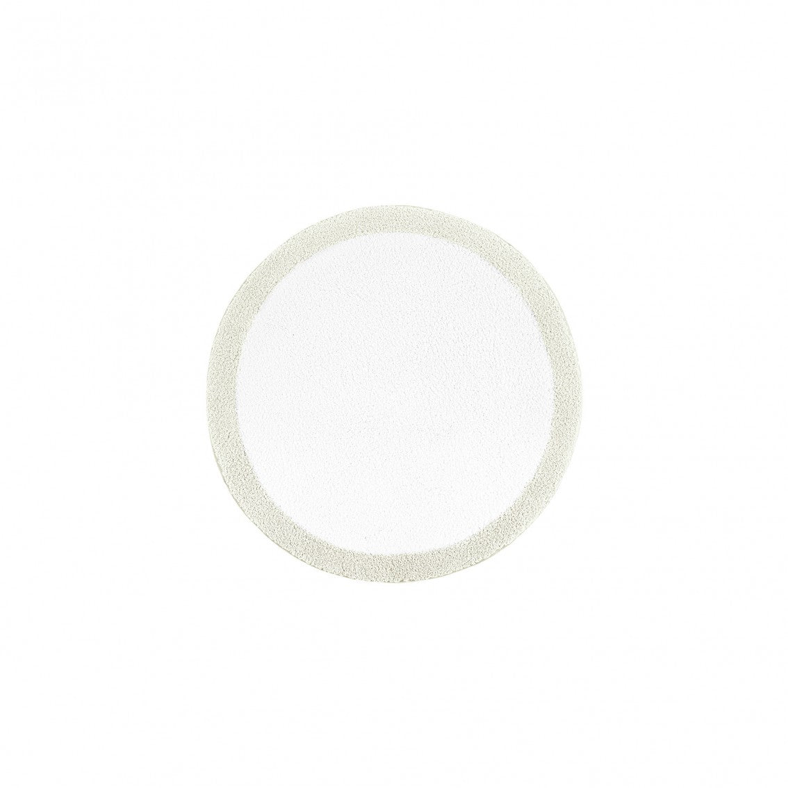 Egoist Border Bath Rug - DOVE - Ø 39'' | Round