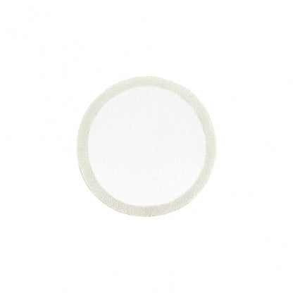 Egoist Border Bath Rug - DOVE - Ø 39'' | Round