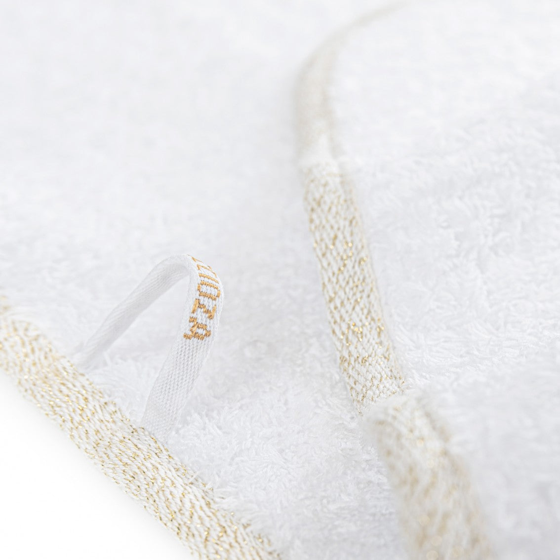 Parson Hand Towel - WHITE/GOLD