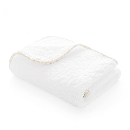 Parson Bath Towel - WHITE/GOLD