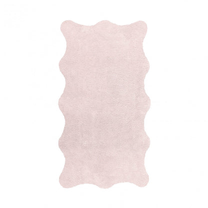 Plain Egoist Bath Rug - PEARL - 28'' x 47'' | Scalloped
