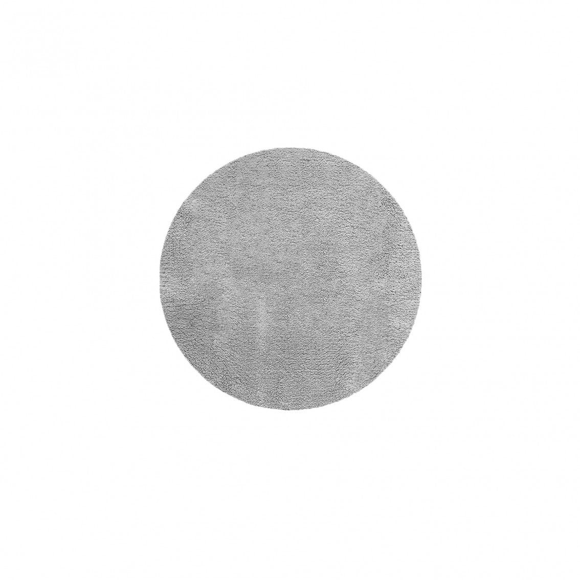 Plain Egoist Bath Rug - SILVER - Ø 39'' | Round