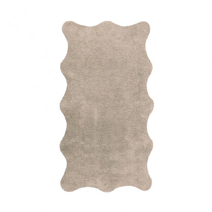 Plain Egoist Bath Rug - LINEN - 28'' x 47'' | Scalloped