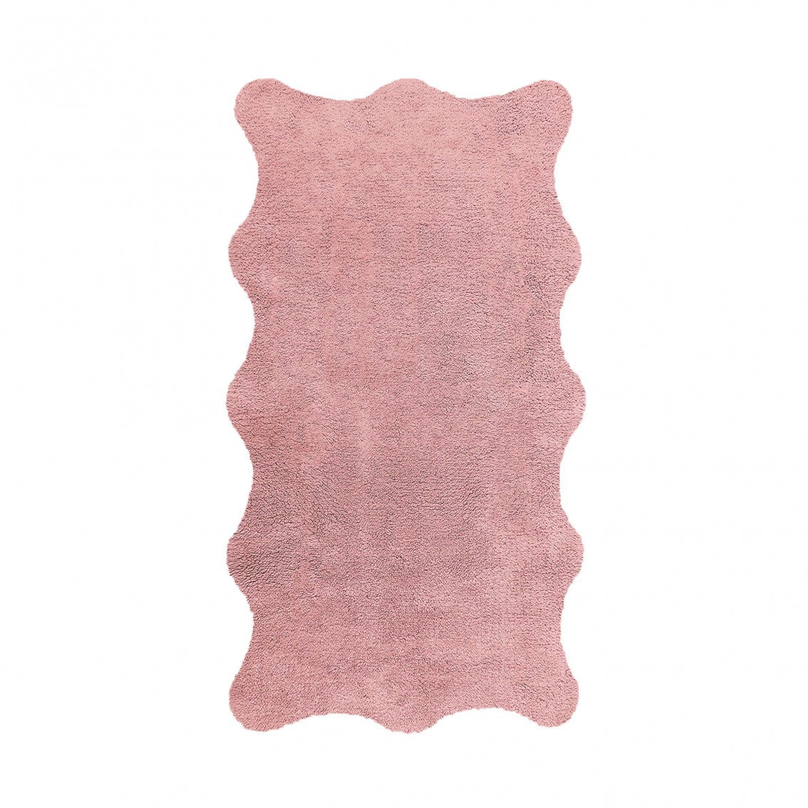 Plain Egoist Bath Rug - BLUSH - 28'' x 47'' | Scalloped