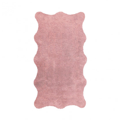 Plain Egoist Bath Rug - BLUSH - 28'' x 47'' | Scalloped