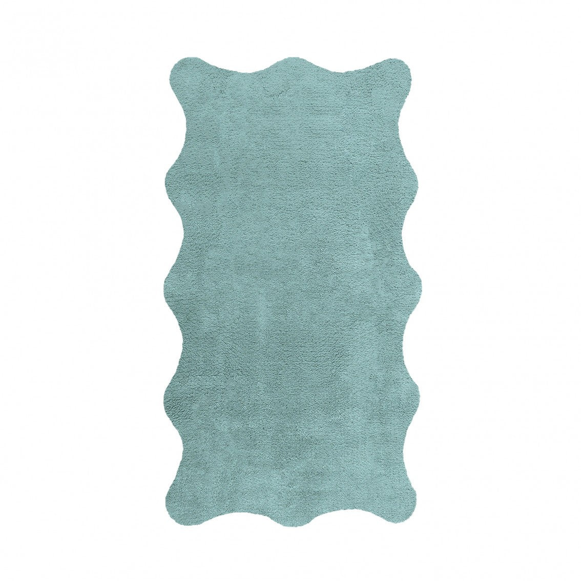 Plain Egoist Bath Rug - BALTIC - 28'' x 47'' | Scalloped