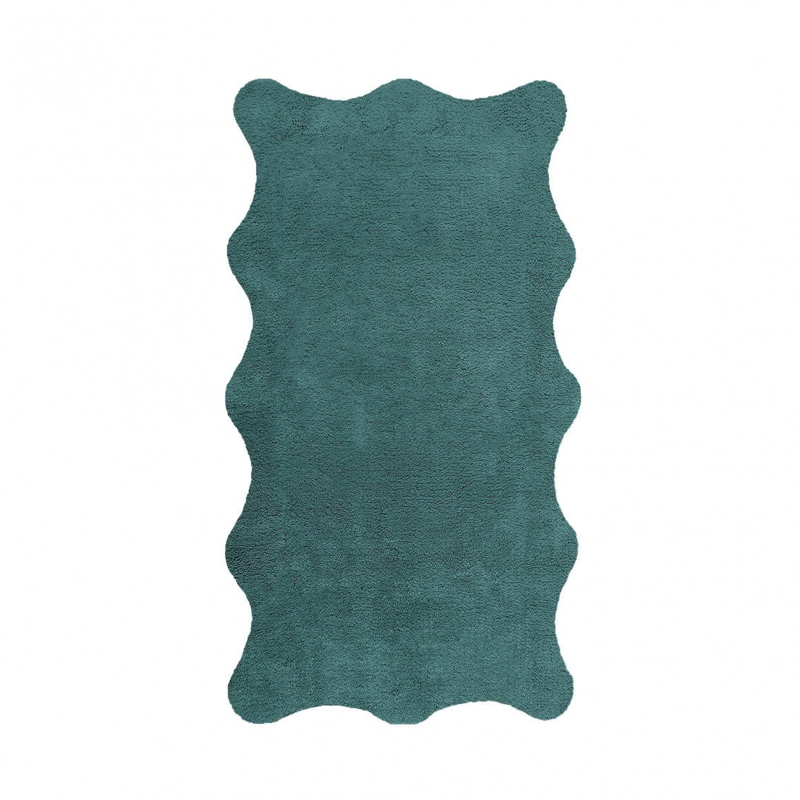 Plain Egoist Bath Rug - DEEP SEA - 28'' x 47'' | Scalloped