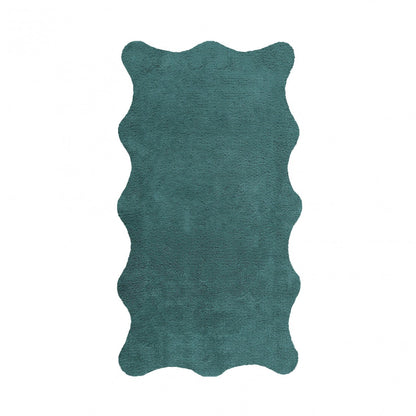 Plain Egoist Bath Rug - DEEP SEA - 28'' x 47'' | Scalloped
