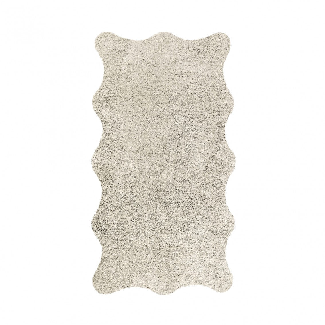 Plain Egoist Bath Rug - FOG - 28'' x 47'' | Scalloped