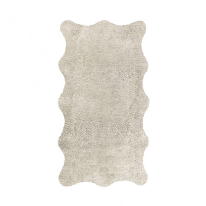 Plain Egoist Bath Rug - FOG - 28'' x 47'' | Scalloped