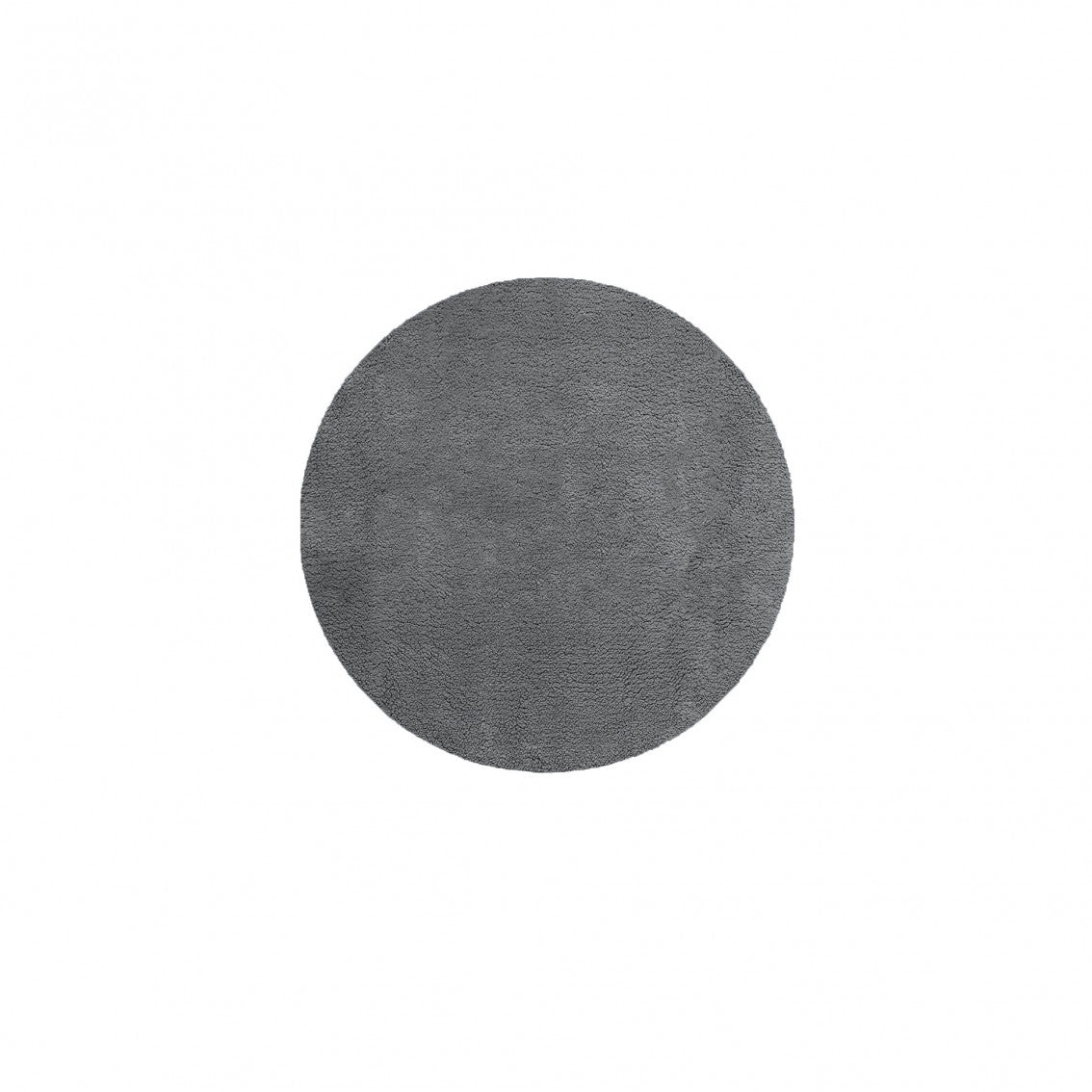 Plain Egoist Bath Rug - STEEL - Ø 39'' | Round