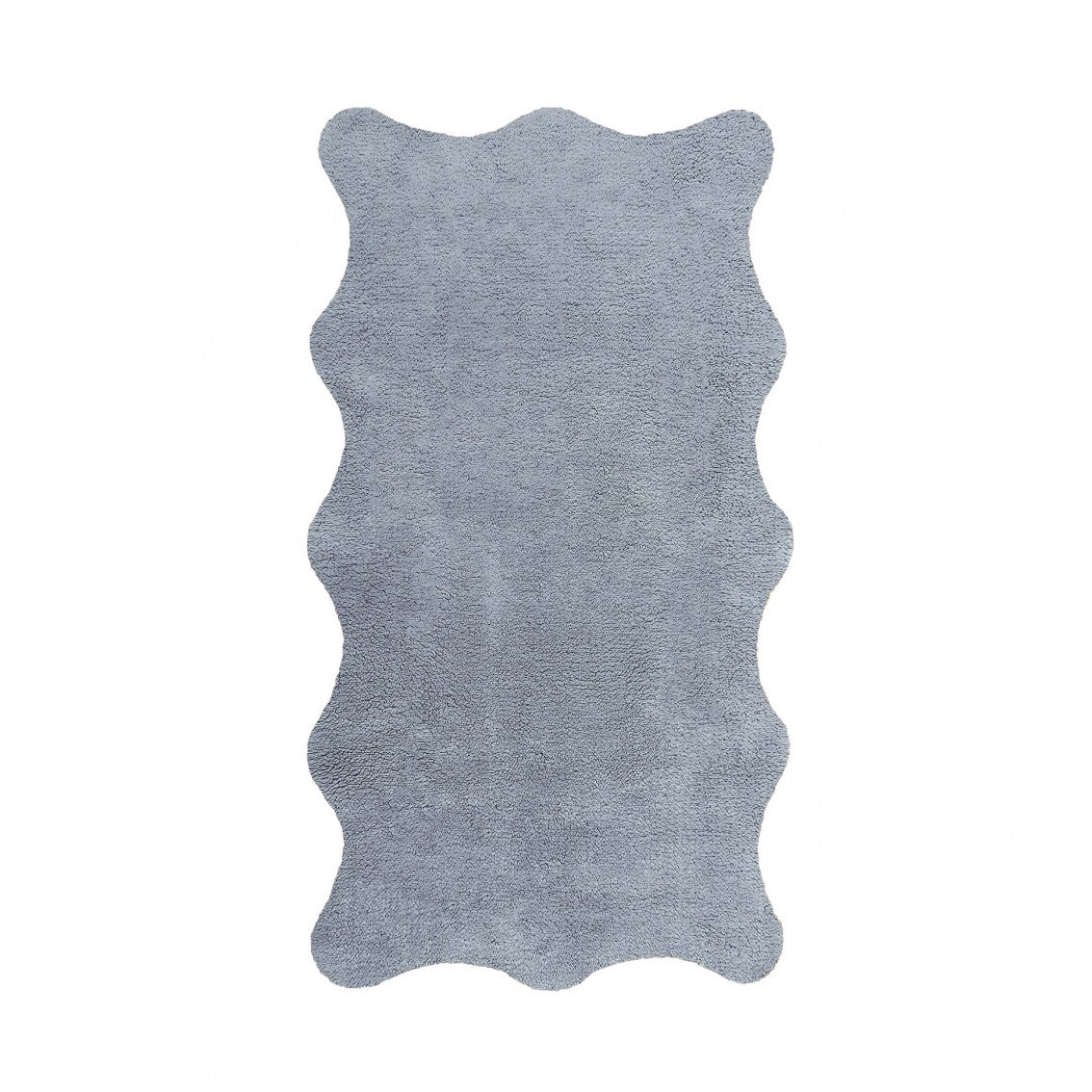 Plain Egoist Bath Rug - FRENCHBLUE - 28'' x 47'' | Scalloped