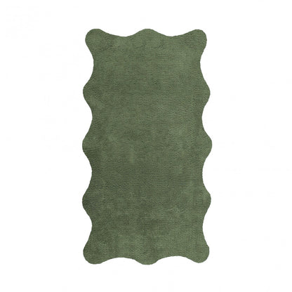 Plain Egoist Bath Rug - JADE - 28'' x 47'' | Scalloped