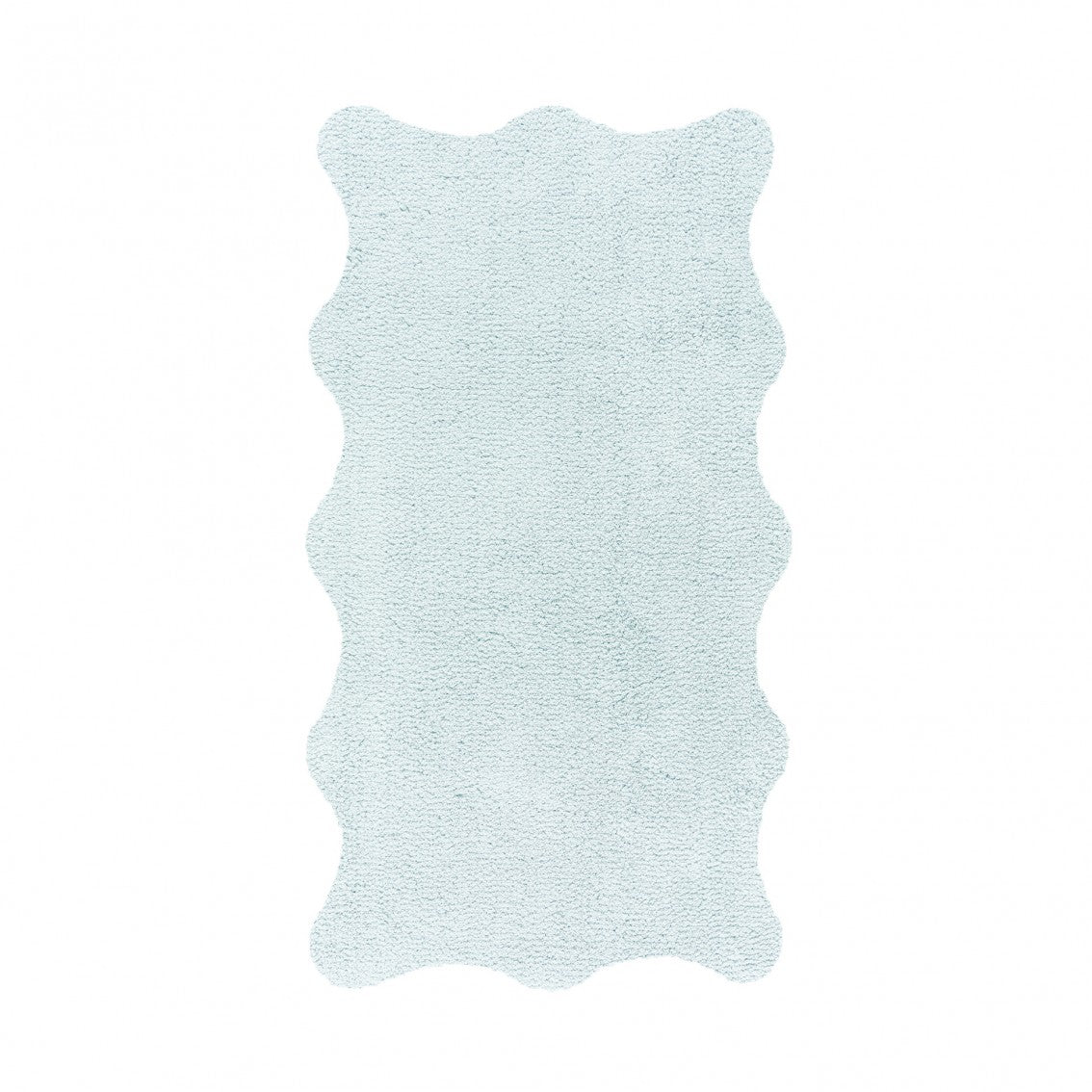 Plain Egoist Bath Rug - ICE - 28'' x 47'' | Scalloped