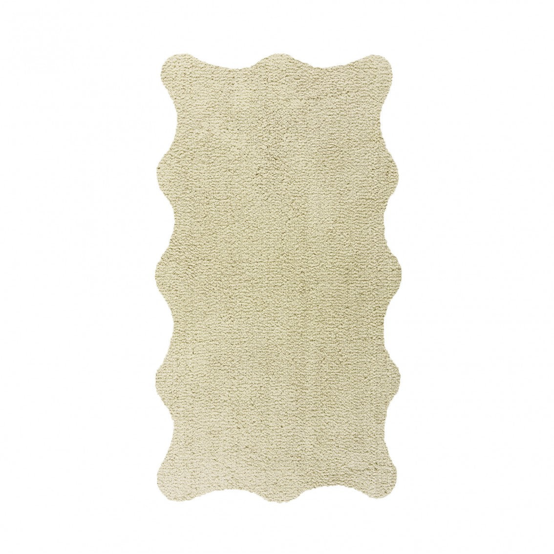 Plain Egoist Bath Rug - DOVE - 28'' x 47'' | Scalloped