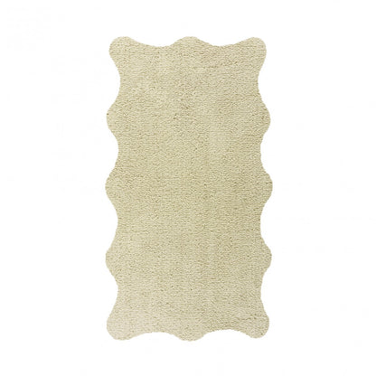 Plain Egoist Bath Rug - DOVE - 28'' x 47'' | Scalloped