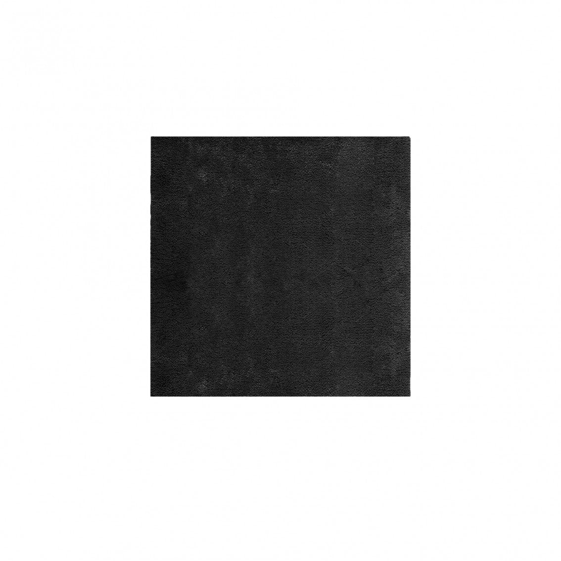 Plain Egoist Bath Rug - BLACK - 24''x24'' | Square